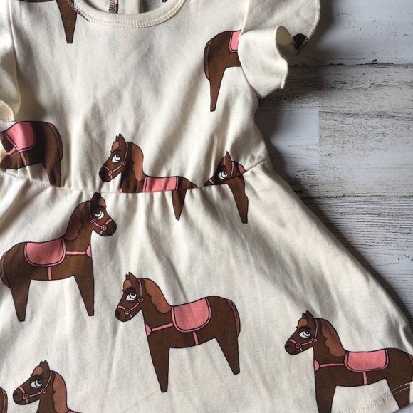 Mini Rodini NWT horses dress 4-9 Months - Picture 2 of 4